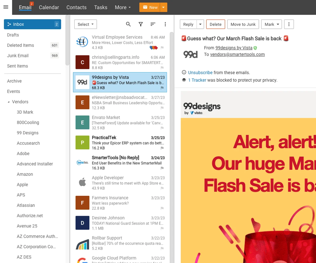 Powerful Webmail Client